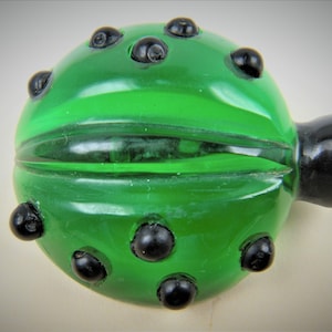 Whimsical Lady Bug Pin Colorful Lucite
