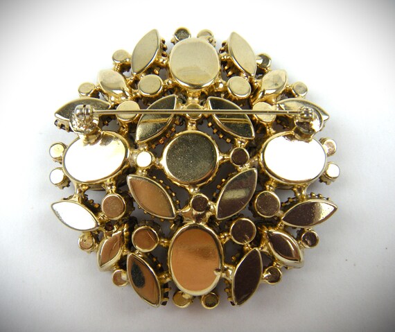 Absolutely Gorgeous Ruby Red Rhinestone Brooch 19… - image 3