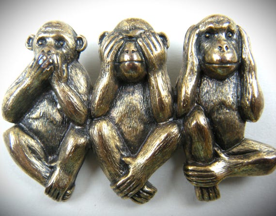 Three wise monkeys see - Gem
