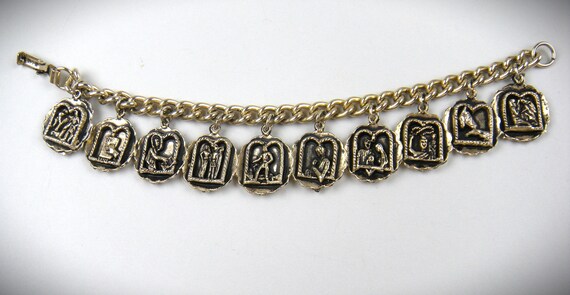 Very Detailed Ten Commandments Charm Bracelet KJV - image 2