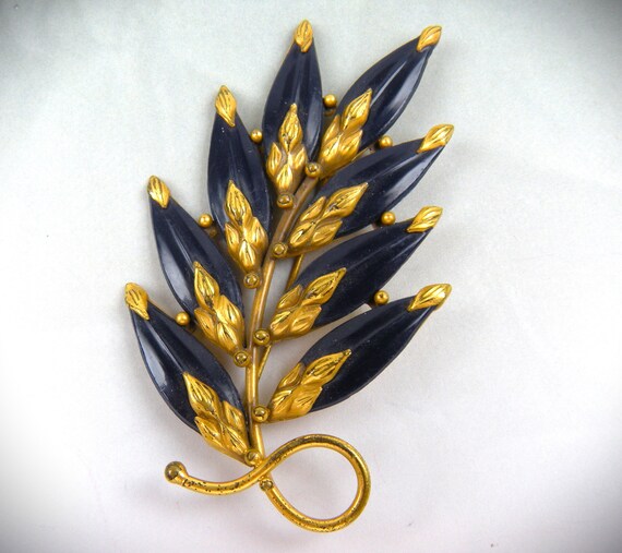 Rarest Signed Joseff Hollywood 1930's Wheat Spray… - image 3