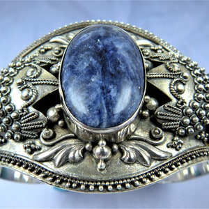 Heavy Signed Sterling (925) Cuff Bracelet