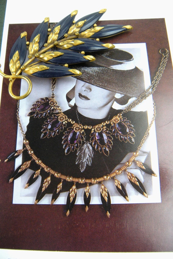 Rarest Signed Joseff Hollywood 1930's Wheat Spray… - image 4