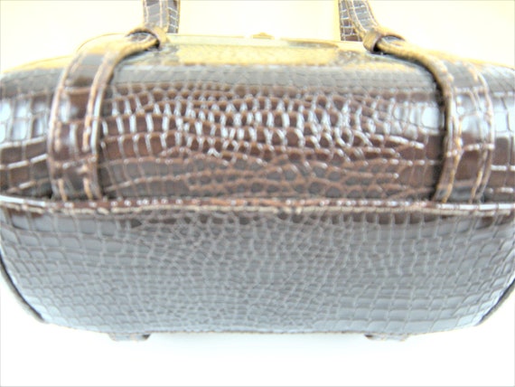 Precious Patent Leather Vintage Handbag - image 5