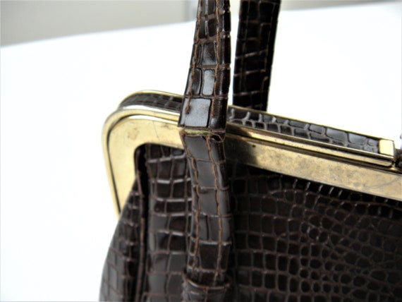 Precious Patent Leather Vintage Handbag - image 7