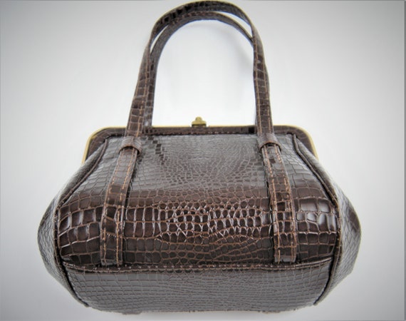 Precious Patent Leather Vintage Handbag - image 1