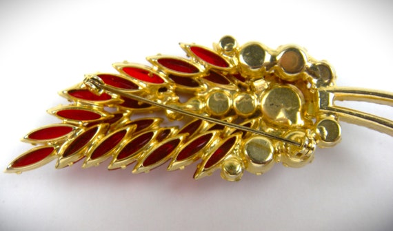 Ruby Red Juliana (by DeLizza and Elster) Brooch - image 2