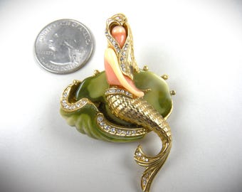 Iconic 1960's Hattie Carnegie Mermaid Brooch (unsigned) - Etsy
