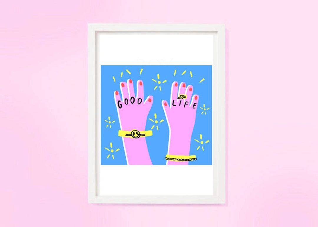 Good Life Rave GOOD LIFE Print - Rave - Posi Vibes - Inner City - 90s Dance Music - Etsy