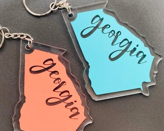 Georgia Acrylic Keychain