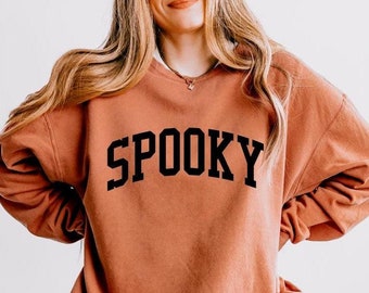 READY TO SHIP Spooky Halloween Sweatshirt |  Comfort Colors 1466 Sweatshirt