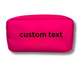 Custom Word | embroidered zippered bag