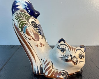 Vintage Pottery Hand Painted Capybara Mexico Fred & Barbara