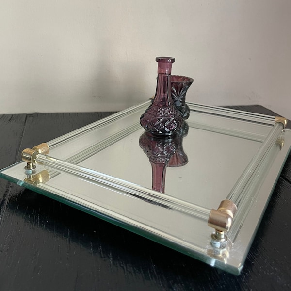 Glass Dresser Set Etsy