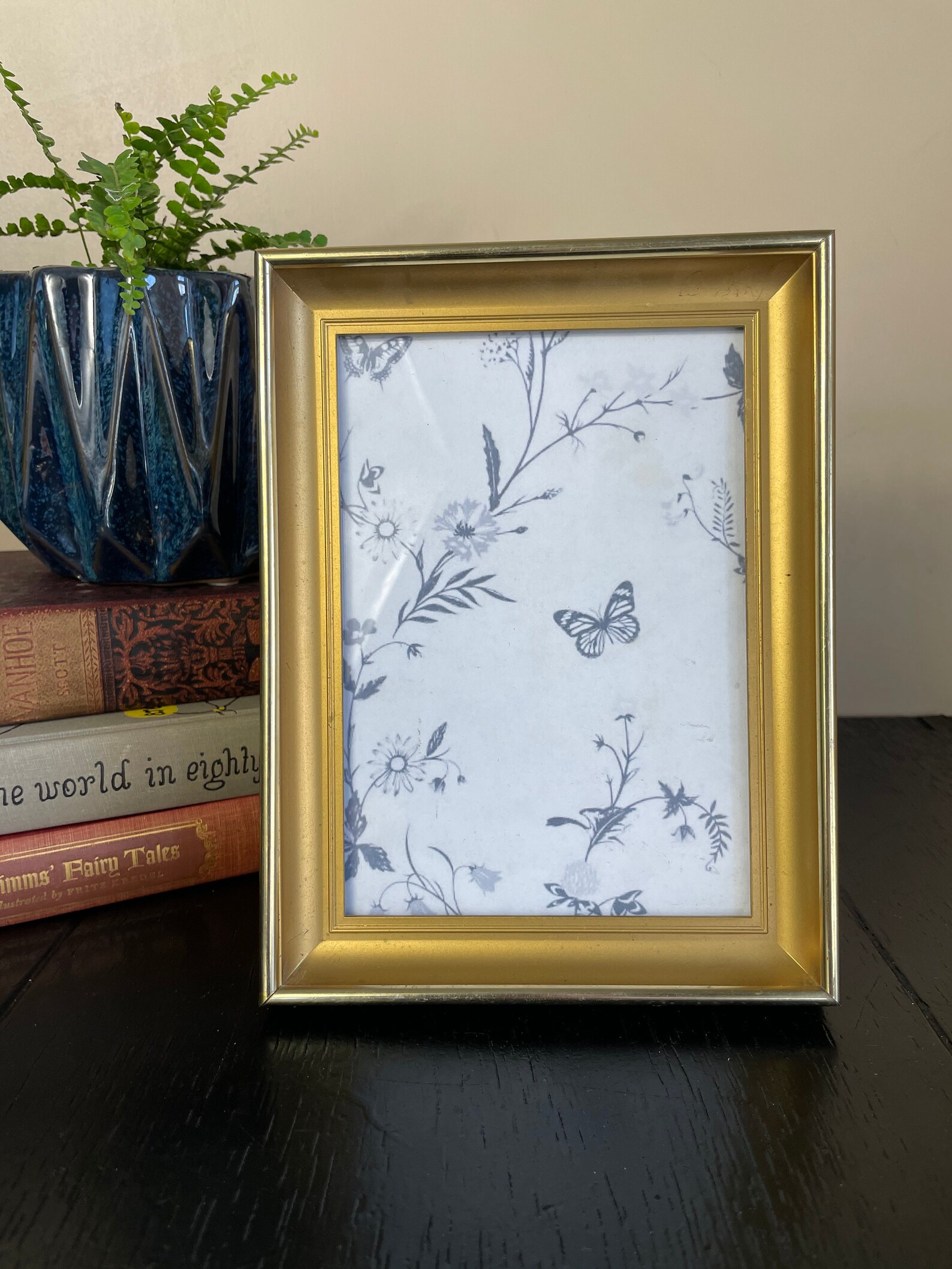 Vintage Antique Shadow Box Ornate Gold Tone Picture Frame Etsy