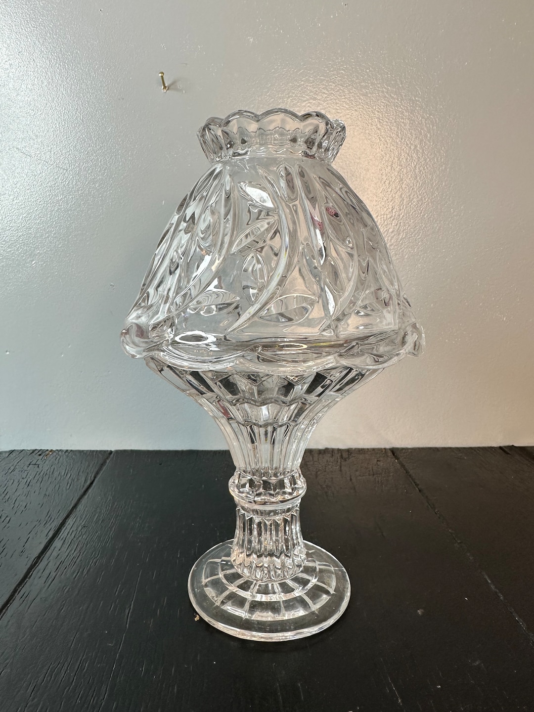 Vintage Fifth Avenue Crystal Germany Fairy Glass Candle Holder Tea ...