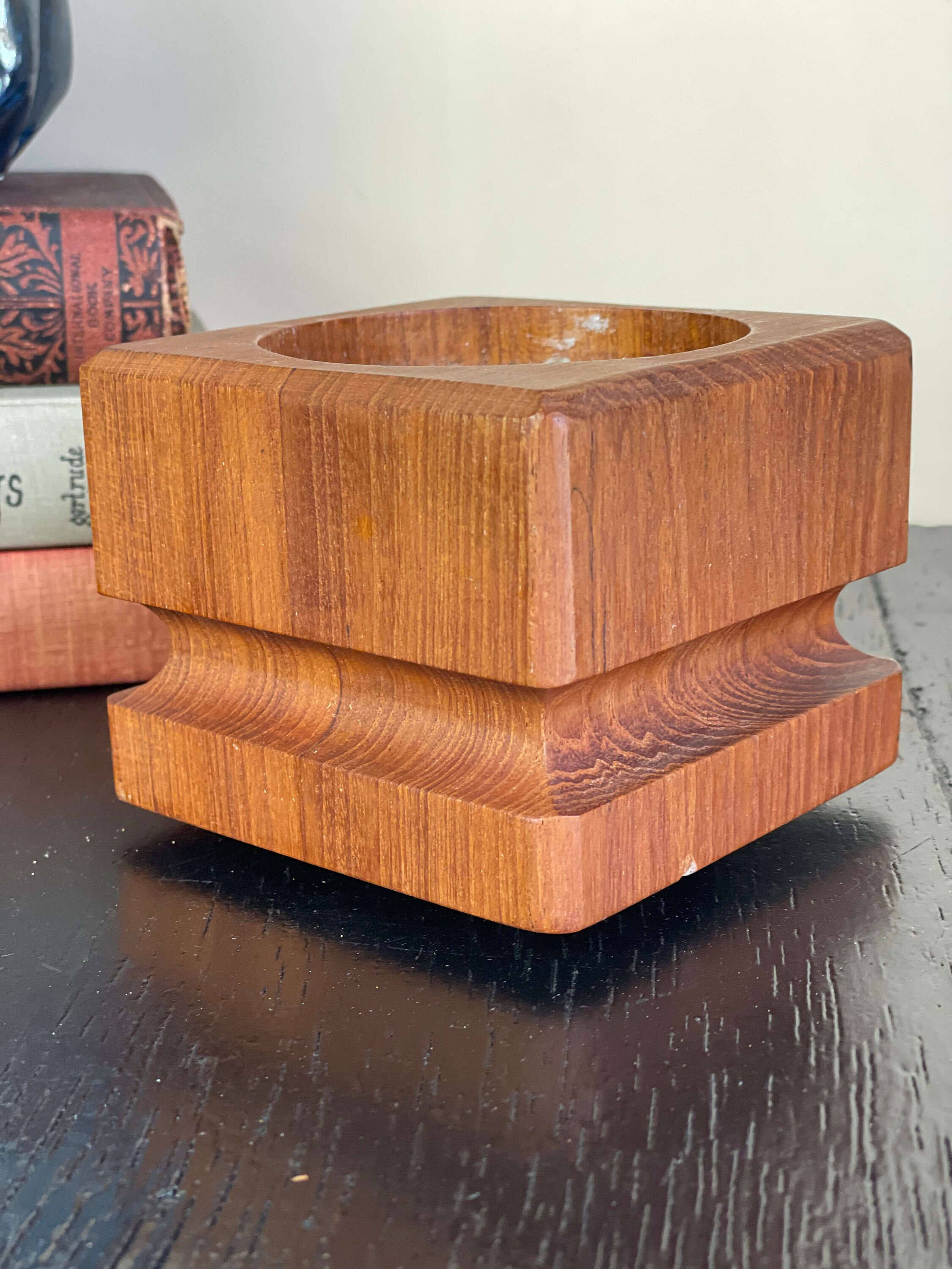 Vintage KALMAR Designs Teak Candle Holder Box MID CENTURY Etsy