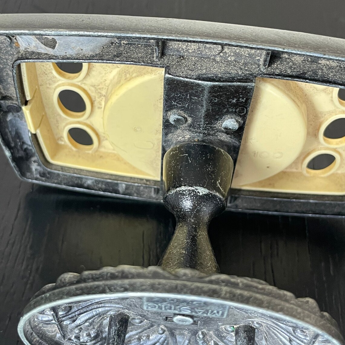 Vintage Bronze Yellow Toothbrush Holder Dish Cup Bathroom Etsy