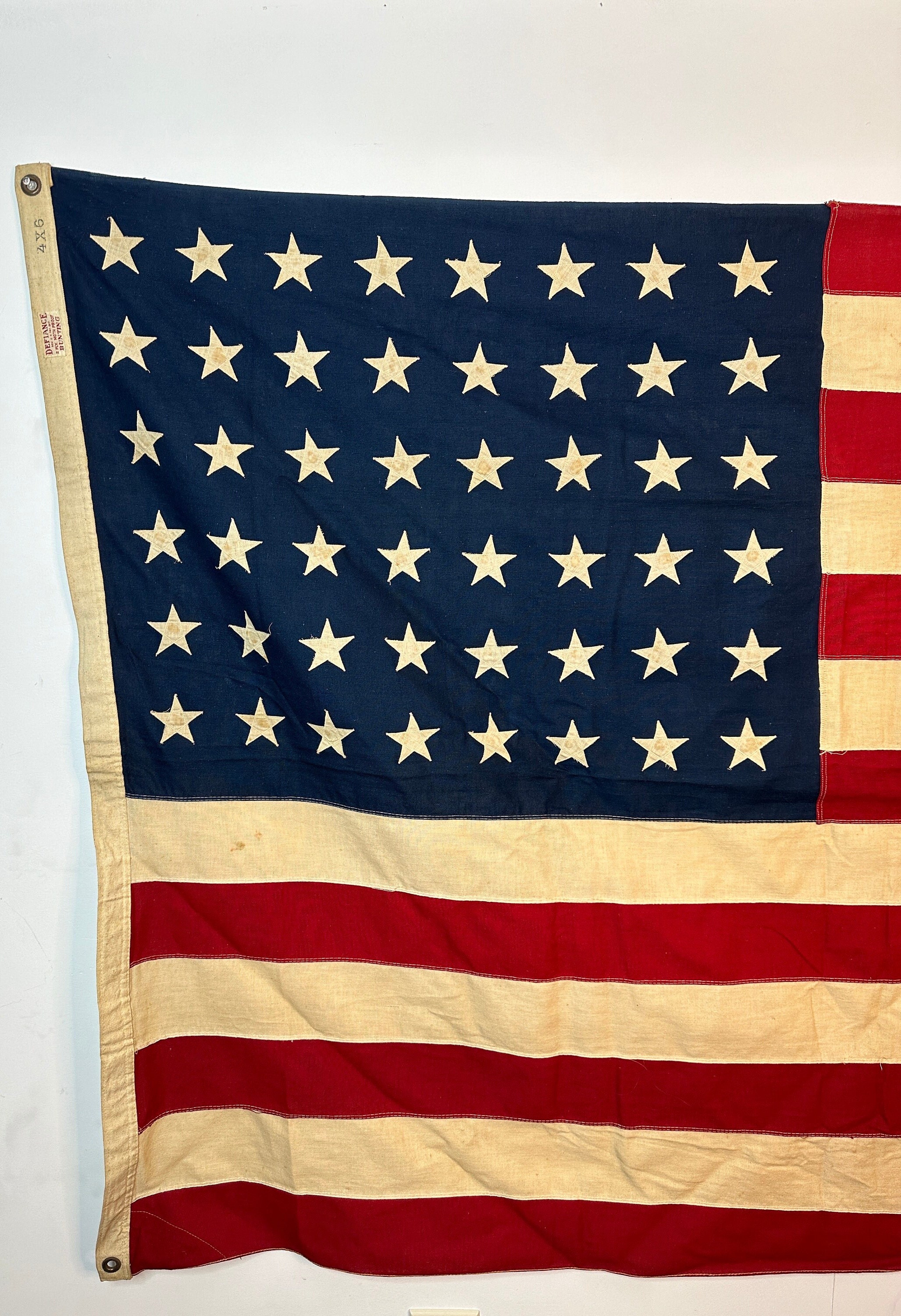 vintage USA flag 48star 星条旗 ヴィンテージ Antique 48 Stars American America Distressed Flag Flags United