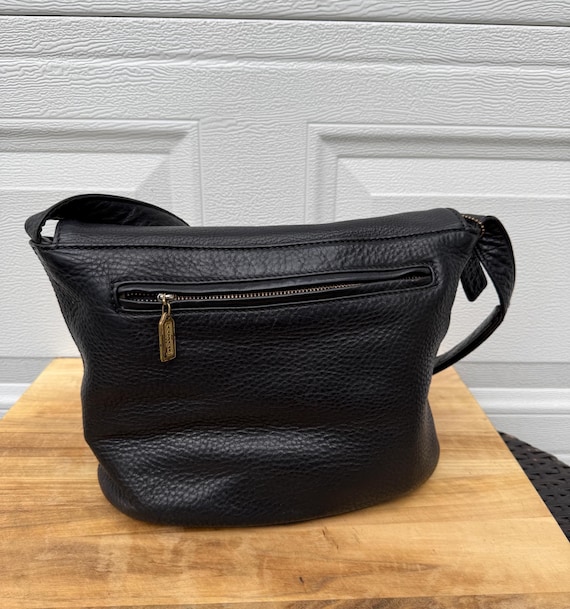 Vintage Coach Sonoma 4903 Black Pebbled Leather Cross… - Gem