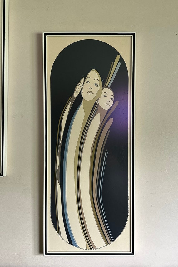 絵画/タペストリー John Luke Eastman Vintage Art Deco John Luke Eastman Signed Mid Century Consider the