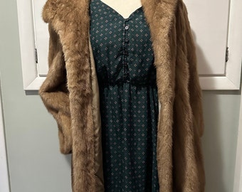 Vintage Mink Fur EMBA the American Mink Autumn Haze Natural Brown