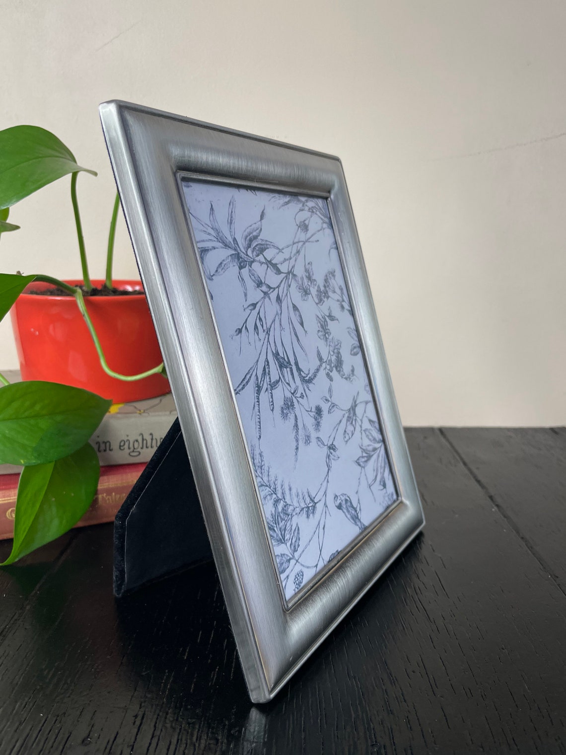 Vintage Ornate Silver Tone Sleek Frame Picture Frame Photo 5x7 Etsy