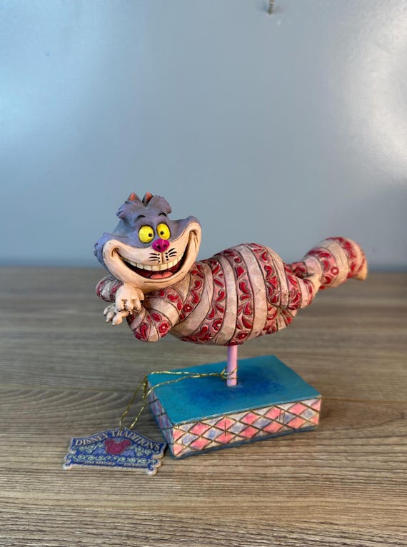 Vintage Disney Jim Shore Grinning Cheshire Cat Figurine Statue