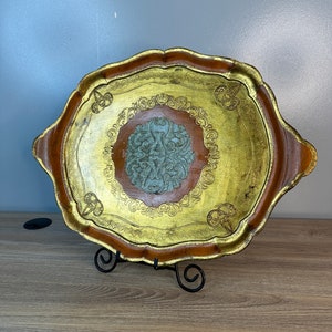 Antique Balsa Wood Gold Gilt Italian Italy Serving Tray Florentine ...