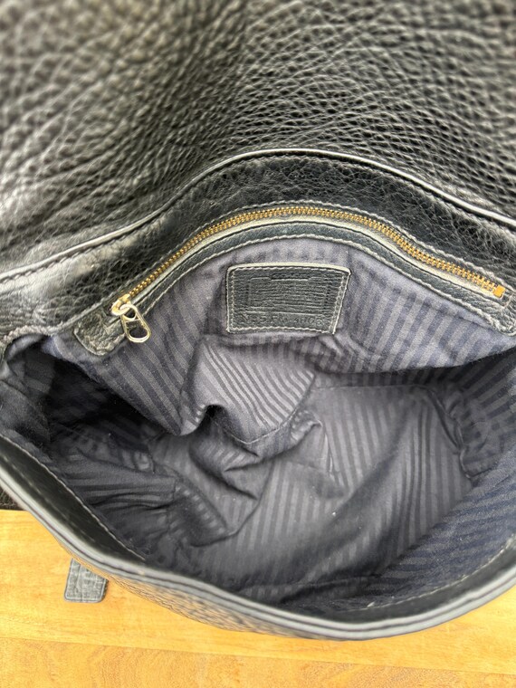 Vintage Coach Sonoma 4903 Black Pebbled Leather Cross… - Gem