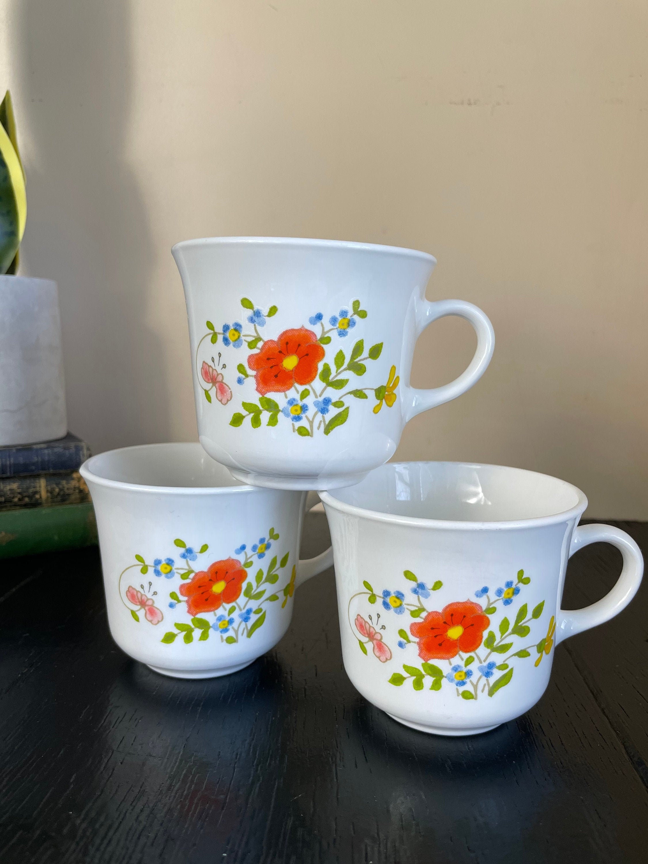 Vintage Corelle Corning Wildflower Coffee Mug Flower Pattern | Etsy