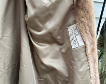 Vintage Mink Fur EMBA the American Mink Autumn Haze Natural Brown 