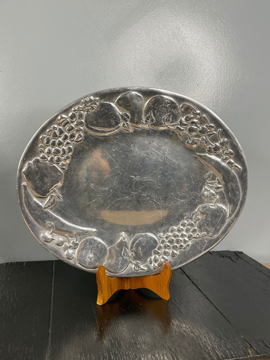 Vintage the Wilton Company CO. RWP Oval Serving Platter Metalware