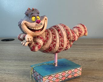 Vintage Disney Jim Shore Grinning Cheshire Cat Figurine Statue