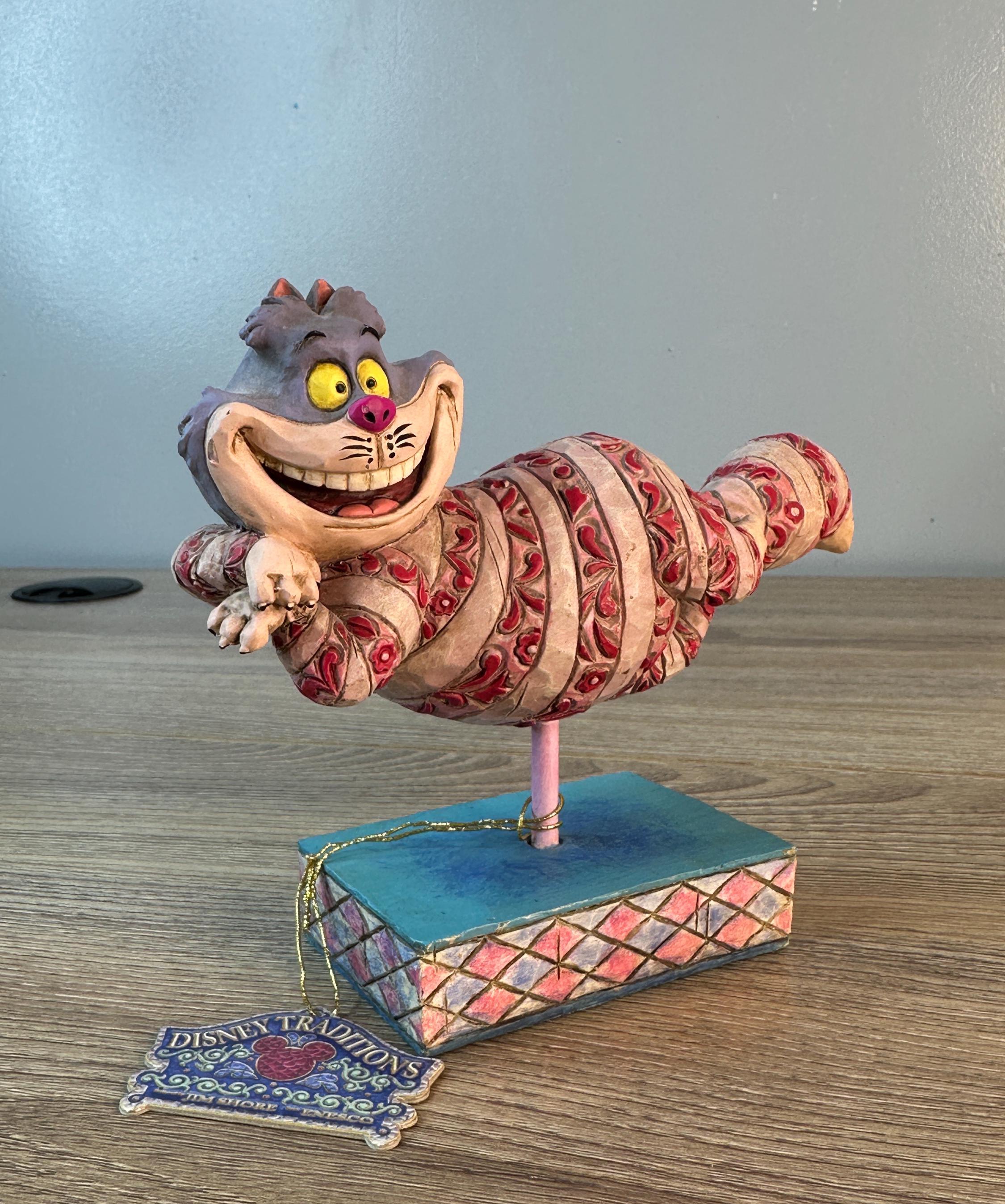 Vintage Disney Jim Shore Grinning Cheshire Cat Figurine Statue