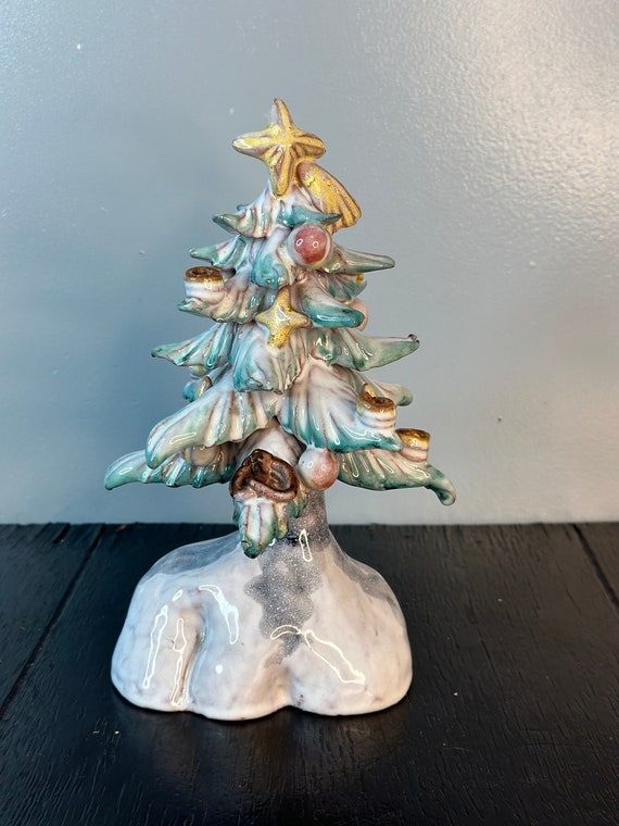 RARE Vintage Ceramic Christmas Tree Anzengruber Keramik
