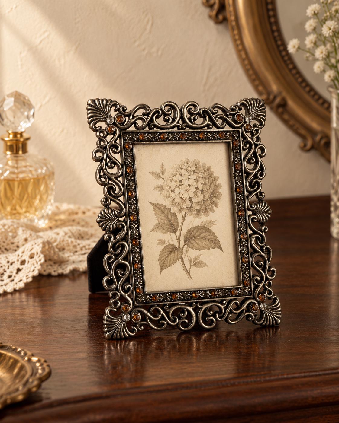 Mini Vintage Silver Frame - Etsy
