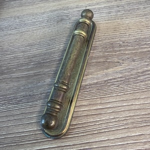 Vintage Brass Drawer Pull Handles Lot of 5 | Colonial Style Cabinet Hardware | Antique Brass Bail Pulls | Furniture Restoration Hardware