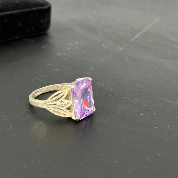 Vintage Amythest Lavender Ice Purple Stone 925 Si… - image 6