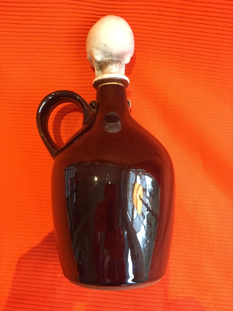 Spooky Skeletal Vintage Moonshine Jug Decanter by Ries
