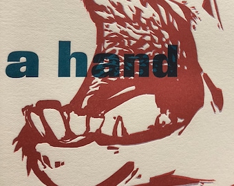 risk; letterpress print