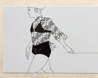 combination letterpress & hand-inked print, no. 4