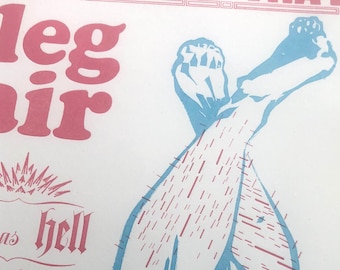 No Exceptions: letterpress broadside with linoleum cut illustration