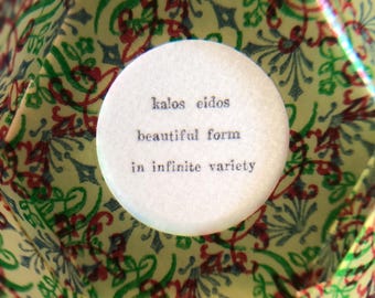 kaleidoscope: paper sculpture & letterpress print