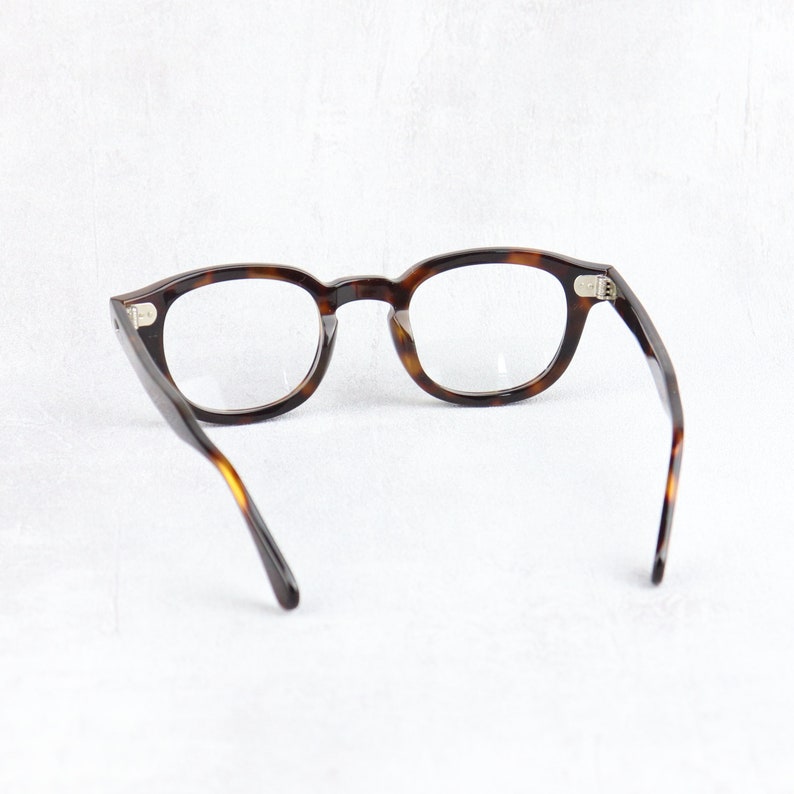 Tart Arnel style Johnny Depp Glasses 44 or 46 Size Horn Rim Optical Eyeglasses Demi Amber image 3