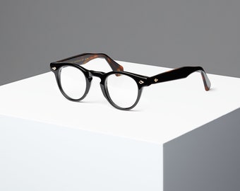 Tart Arnel Stil Johnny Depp P3 Brille 44 Größe Horn Rim Optische Brillen Schwarz Havanna