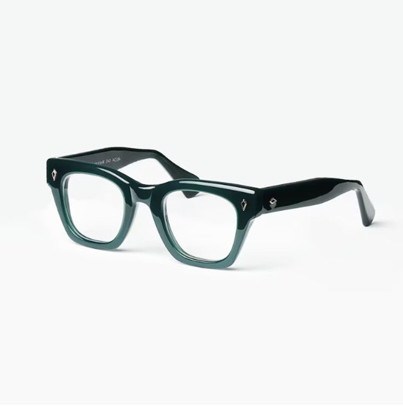 Lunettes Johnny Depp et lunettes JFK style tarte Arnel Deux montures au choix JFT Teal Green