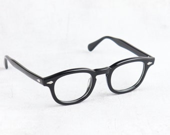 Johnny Depp Tart Arnel Style 44 oder 46 Size Glasses Horn Rim Optische Brillen Schwarz