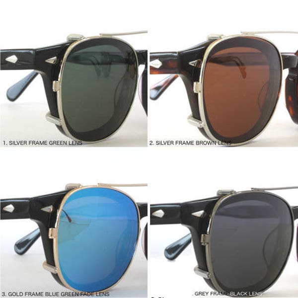 Sunglasses Clip to Fit Tart Arnel or Tart FDR Style Eyeglasses (5 colors available) 44/24 or 46/24