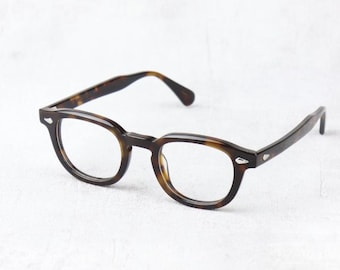 Johnny Depp Style Glasses Demi Amber 44 or 46 Horn Rim Optical Eyeglasses